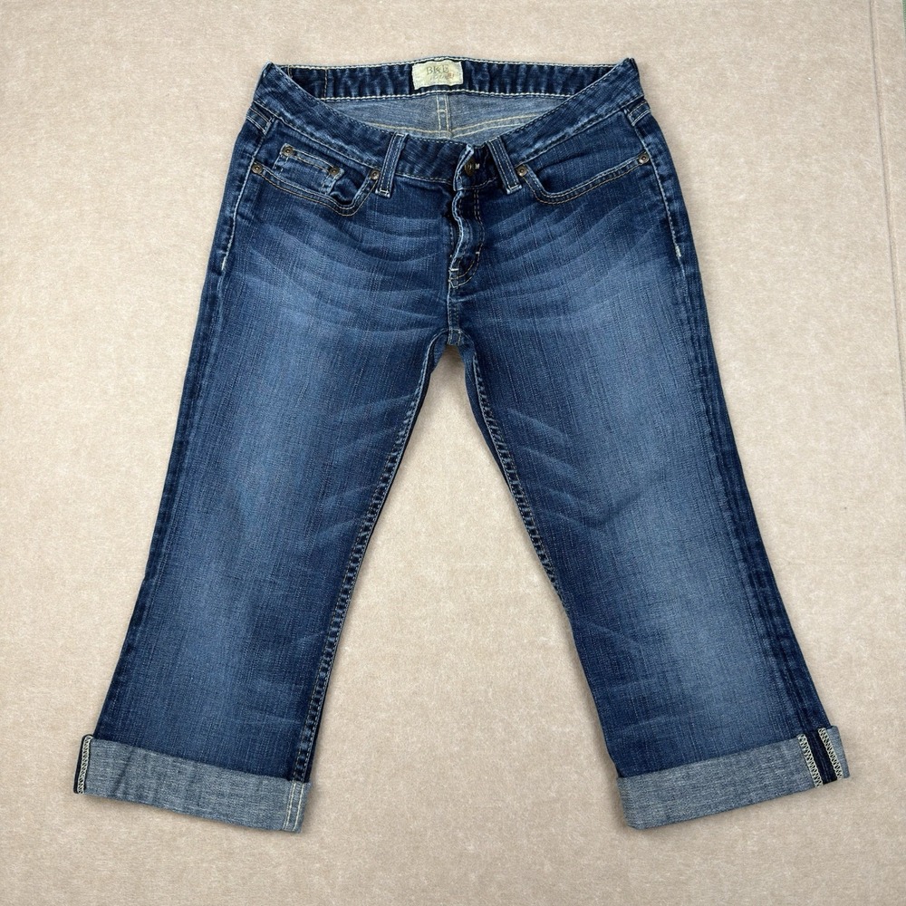 BKE Buckle Jeans Women's Size‎ 29 Blue Capri Starlite Stretch Low Rise Denim